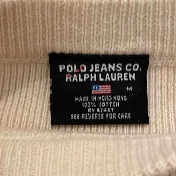 Vintage Polo Jeans Ralph Lauren Crewneck Ribbed Sweater - Picture 6 of 7